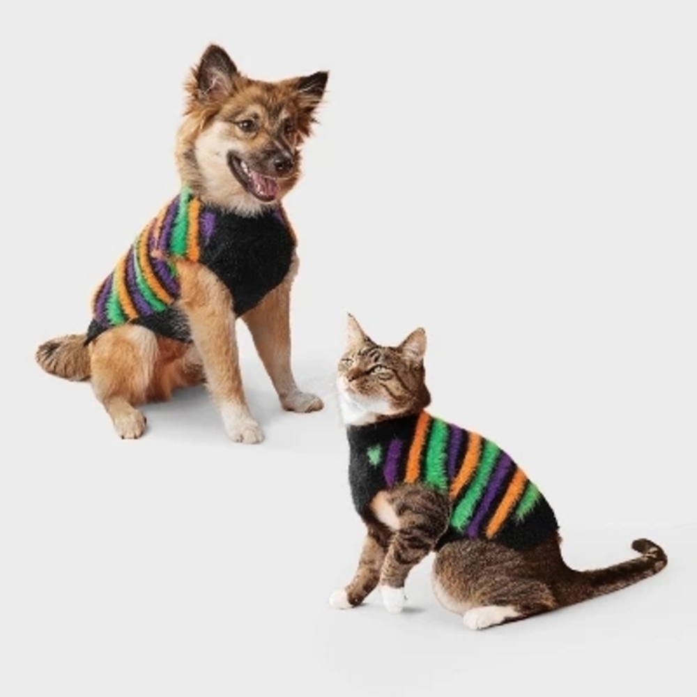 Target Multicolor Striped Pet Sweater
